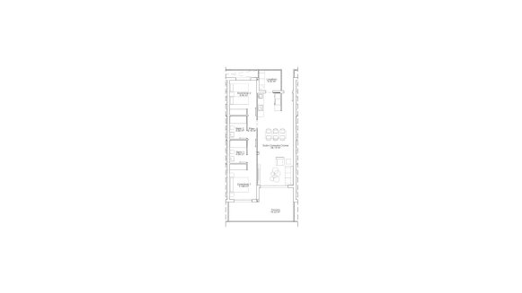 Apartment floor plan, 2 bedrooms in AIRES DEL MEDITERRANEO 4 No. 3 (2D)